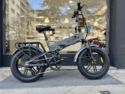 Engwe EP-2 Pro 2022 Version 750W 20" Fat Bike 13Ah Bicicleta de Montaña Plegable EMTB Doble Suspensión Color Gris