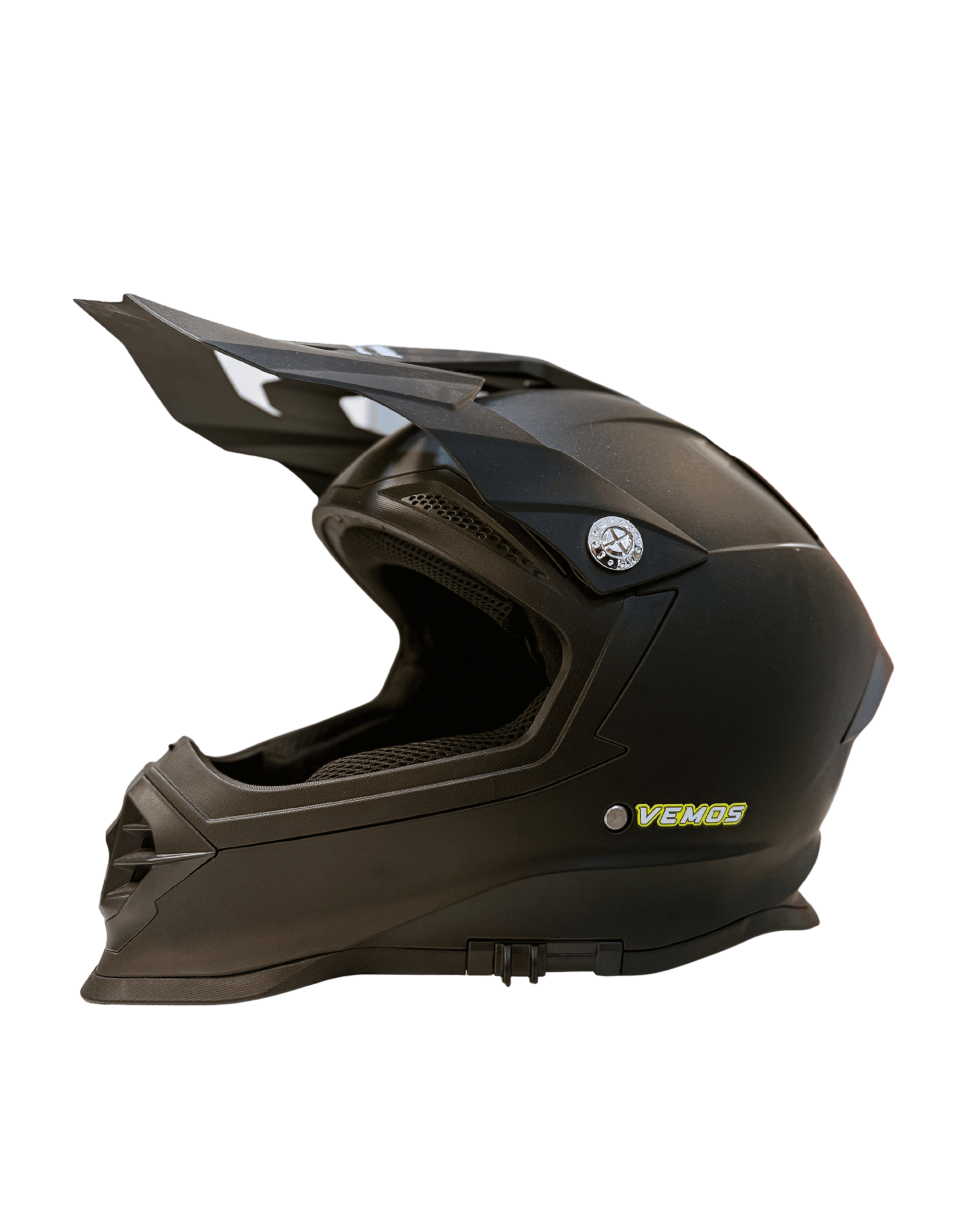 Crown Racing Helmo CR-800 | Casco integral de alta protección con visera tipo motocross